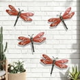 thumbnail image 1 of Outdoor Retro Wrought Iron Dragonfly Wall Hanging Garden Decoration Courtyard Fence Balcony Yard Art Ornament Horticulture Metal Rustic Weather Resistant Vintage Style Home Outdoor Decor, 1 of 6