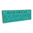 thumbnail image 1 of Outdoor River Forecast 4"x12" Metal Sign, Wall Décor for Vacation, Cabin, and Lakehouse, 1 of 4