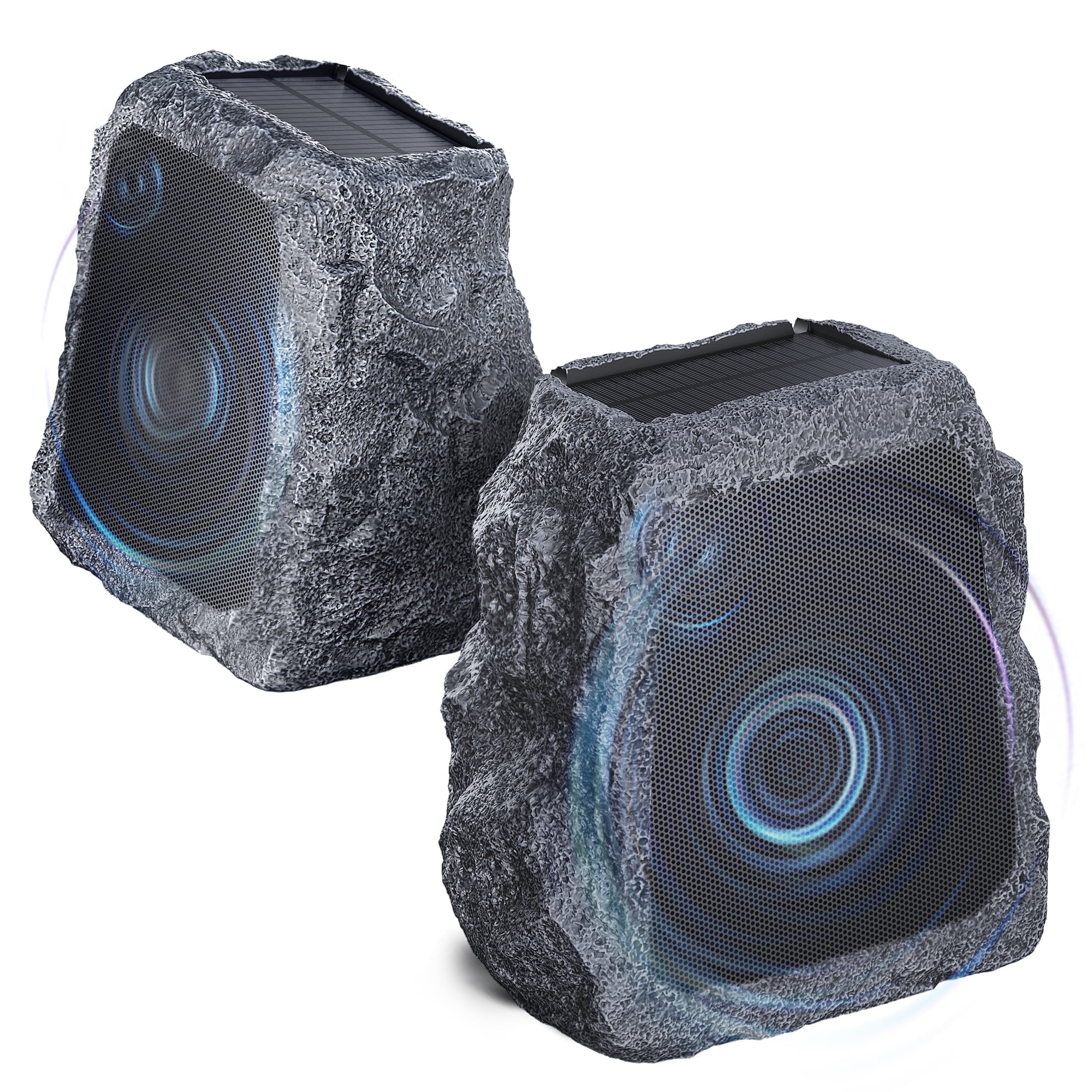 Pack Outdoor Rock Bluetooth Speakers, Tweeters+Subwoofer, Pair