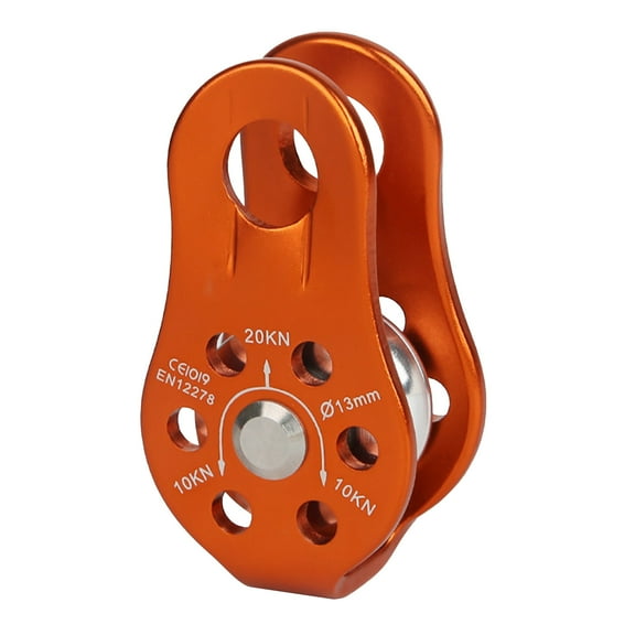 Outdoor Rock Climbing Fixed Side Plate Single Sheave Pulley Hauling Gear Tool