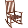 Outdoor Rocking Chair for Adult Heavy Duty FSC Certified Acacia Wood