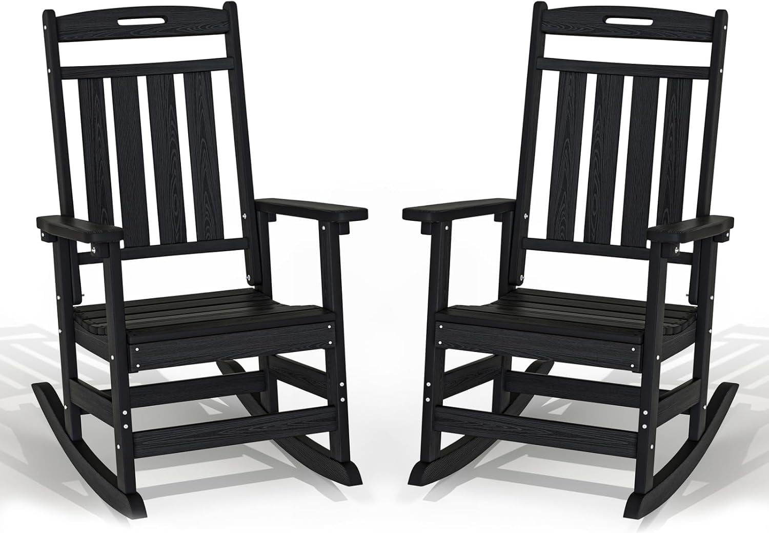Outdoor Rocking Chair - All-Weather Resistant,HDPE Heavy Duty Patio ...