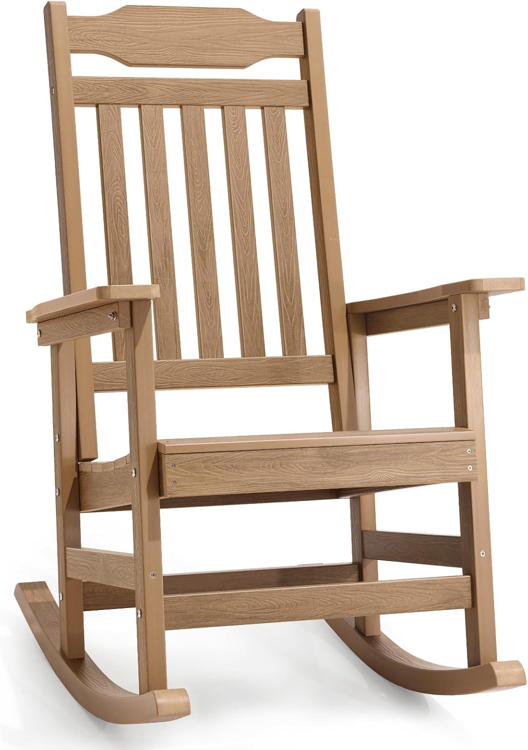 Patio Rocking Chair ONBRILL Outdoor Rocking Chair - All-Weather HDPE ...