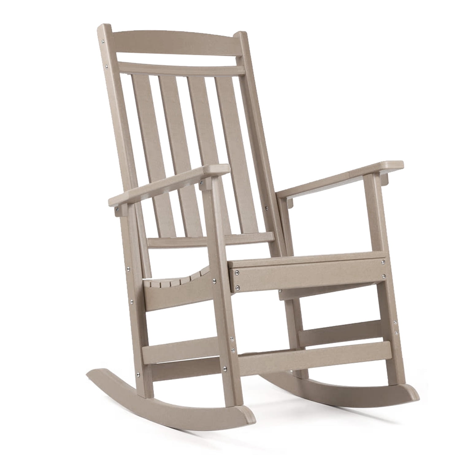 Outdoor Rocking Chair,All Weather Resistant Poly Lumber Outdoor Rocking