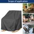 thumbnail image 1 of Outdoor Rocking Chair Cover, Patio Furniture Covers, Waterproof Stackable Chair Cover with Elastic Cord Buckle, Lawn Chair Cover for Outdoor Furniture, 1 of 4