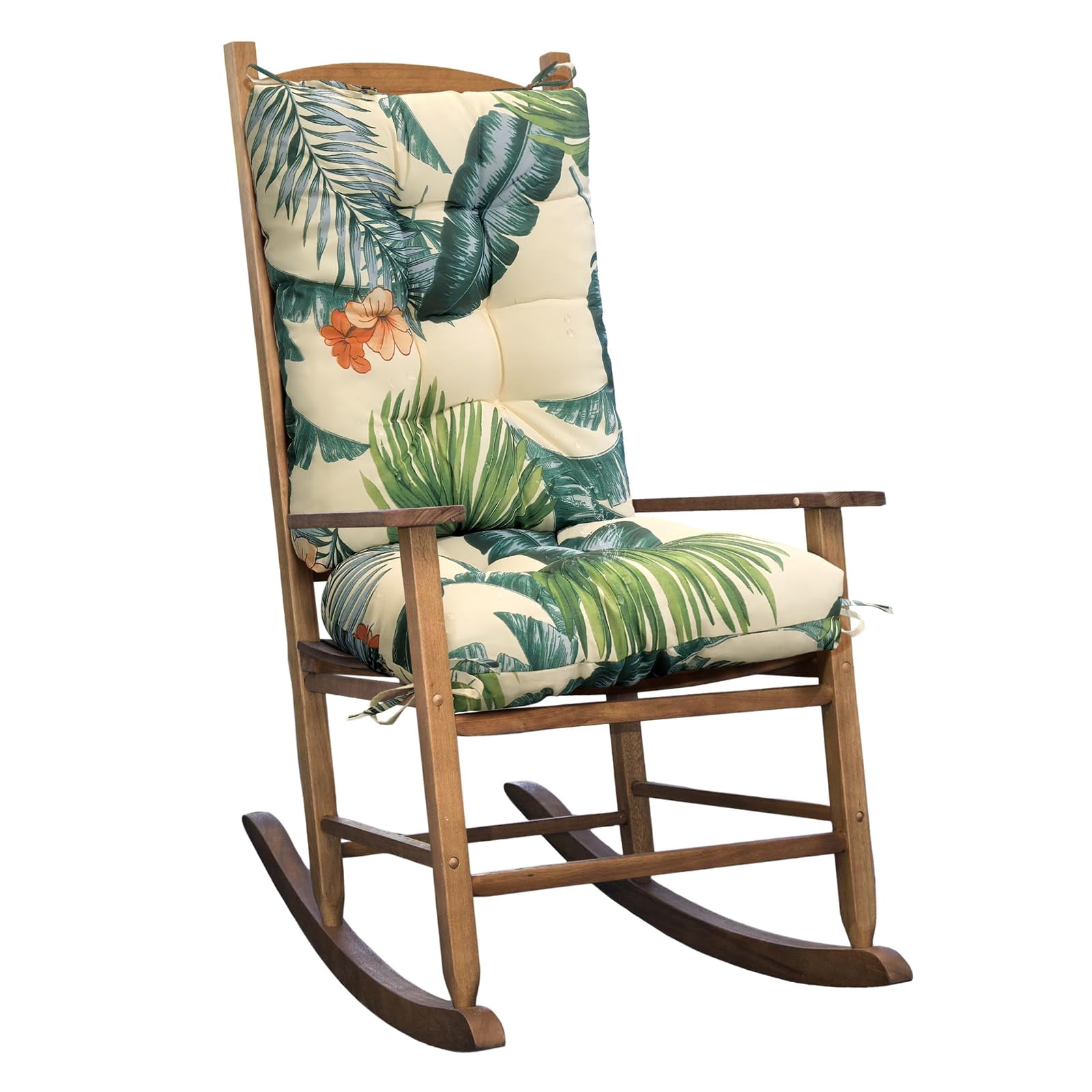 Outdoor Rocking Chair Cushion Replacement Waterproof Seat Pad for Patio Porch Deck Garden Seating