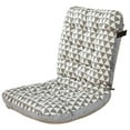 thumbnail image 1 of Outdoor Rocking Chair Cushions 1 Pack, 100% Polyester Waterproof Patio Rocking Chair Cushion, High Back Weatherproof Chair Pad for Adirondack & Outdoor Furniture, Tan,Grey, 1 of 6