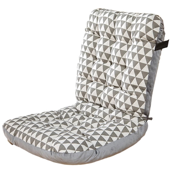 Outdoor Rocking Chair Cushions 1 Pack, 100% Polyester Waterproof Patio Rocking Chair Cushion, High Back Weatherproof Chair Pad for Adirondack & Outdoor Furniture, Tan,Grey