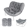 thumbnail image 1 of Outdoor Rocking Chair Cushions 6.3" Thick, Waterproof Papasan Chair Cushion, Fade-Resistant Patio Egg Lounge Chair Cushions for Indoor Outdoor Garden, Porch, Balcony, 1 of 7