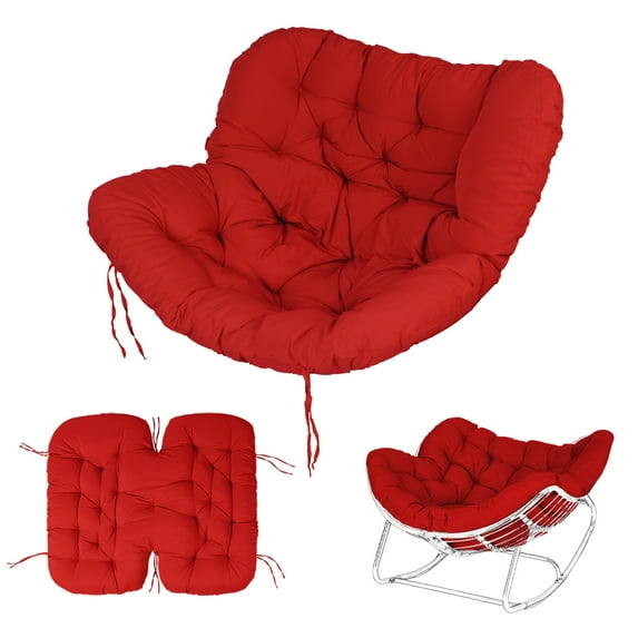 Outdoor Rocking Chair Cushions 6.3" Thick, Waterproof Papasan Chair Cushion, Fade-Resistant Patio Egg Lounge Chair Cushions for Indoor Outdoor Garden, Porch, Balcony