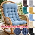 thumbnail image 1 of Outdoor Rocking Chair Cushions, Waterproof and Fade-Resistant Patio Chair Cushions, Thick Durable Material, Highly Cushioned Seat, 17.7"x33.5" - Yellow, 1 of 9