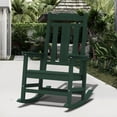 thumbnail image 1 of Outdoor Rocking Chair, High Back Porch Rocker Chair, All Weather Resistant HDPE Oversized Adirondack Rocking Chairs for Patio, Garden, Lawn, Indoor，Dark Green, 1 of 4