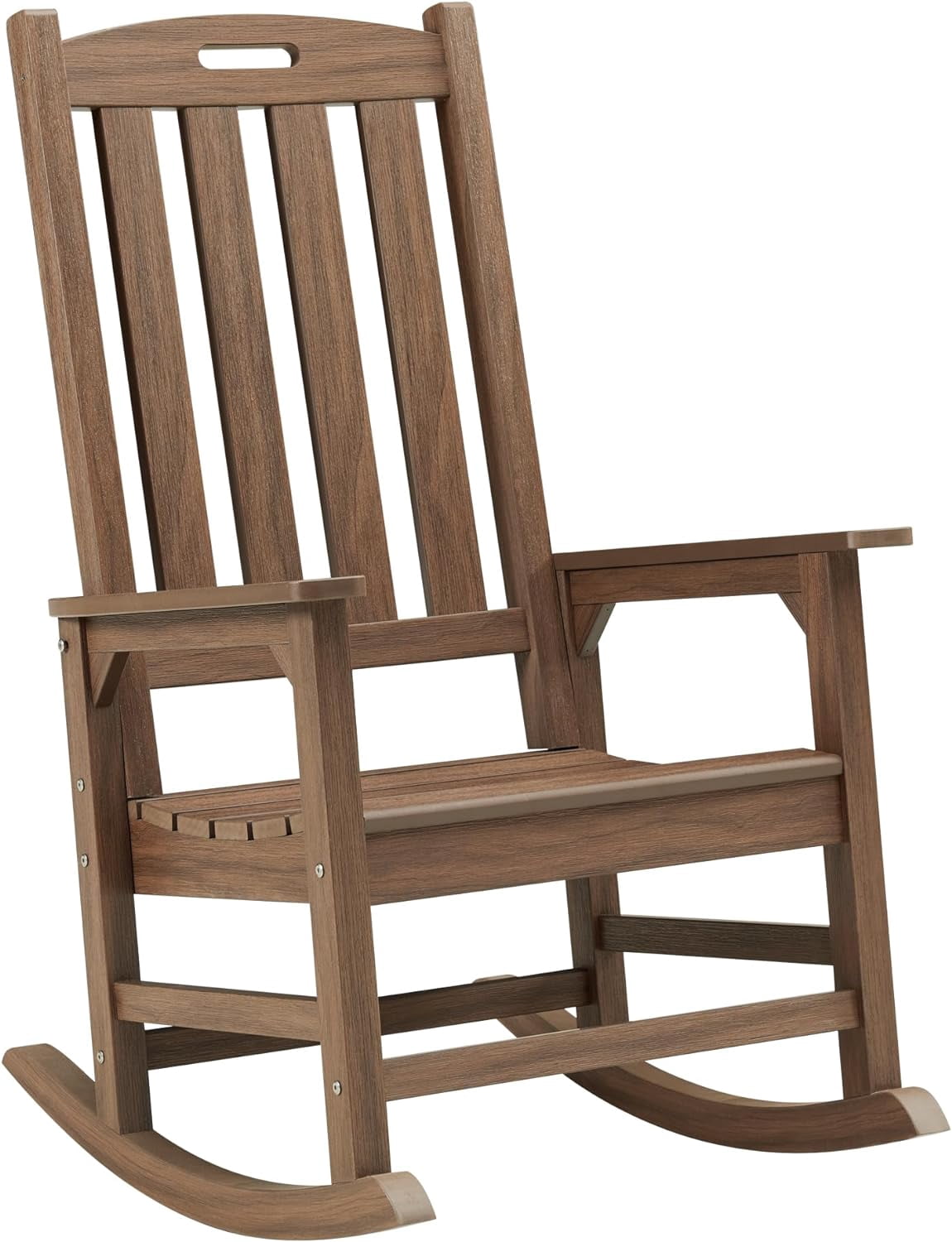 Outdoor Rocking Chair, Poly Lumber Oversized Rocking Chair with 21 ...