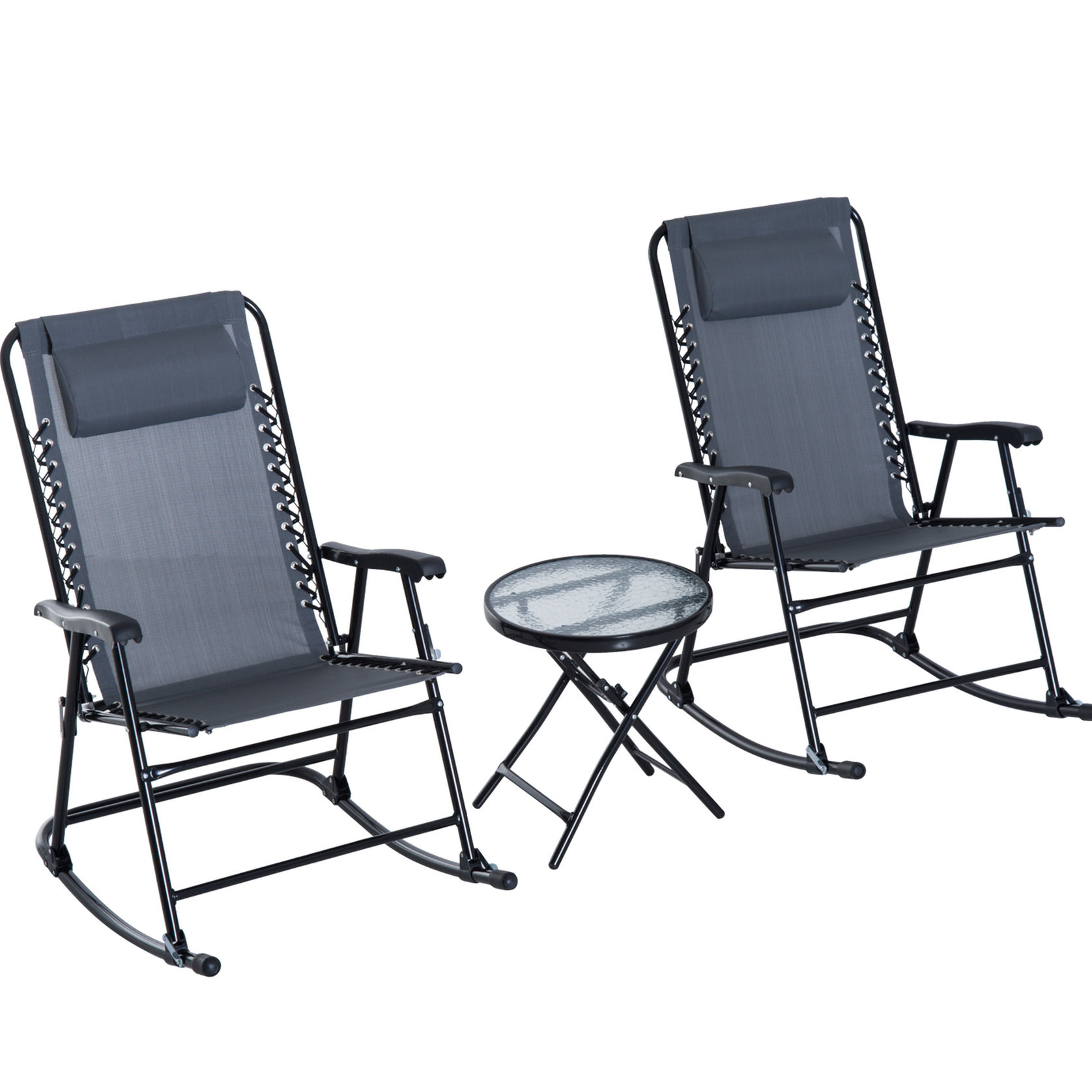 Outdoor Rocking Chair Set / Perfect for Beach & Picnic - Walmart.com