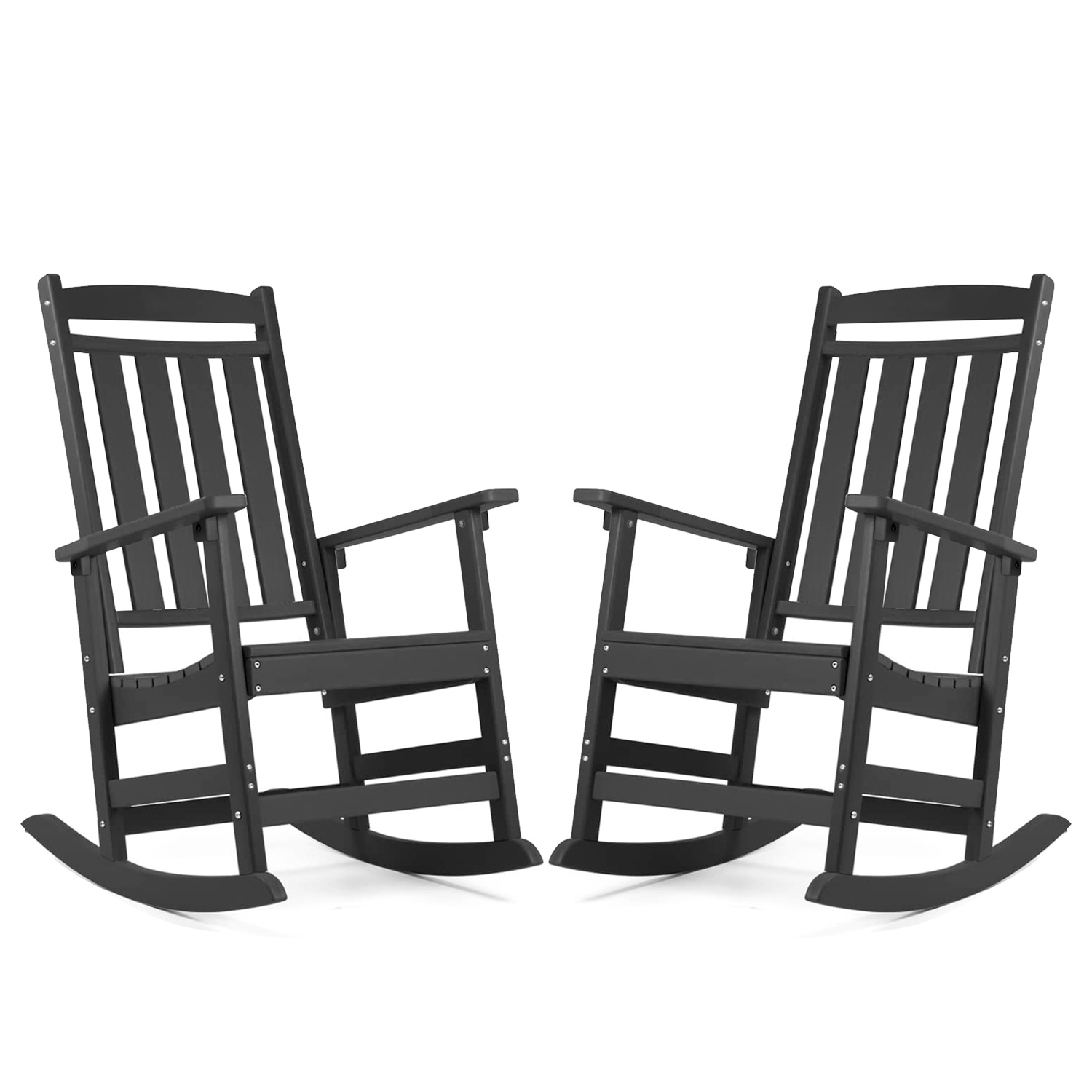 Mainstays Outdoor Wood Porch Rocking Chair, Natural Yellow Color