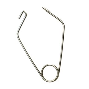 Outdoor Rope Protector Retainer Clip with Hooked Spring Wire Frame, Metal Climbing Rope Sleeve Fastener for Camping and
