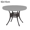 thumbnail image 1 of Outdoor Round Table Cover Waterproof Dustproof Patio Furniture Protector Multiple Sizes 210D Oxford Cloth Easy Clean Maintenance, 1 of 5