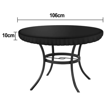 Outdoor Round Table Cover-Waterproof Round Patio Table Cover for Outdoor Table