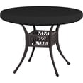 thumbnail image 1 of Outdoor Round Table Cover Waterproof UV-Resistant for 41 Inch Diameter Patio Tables - Heavy Duty Weatherproof Table Top Protector with Elastic Hem (Black)Only dust cover, 1 of 5