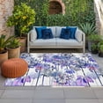 thumbnail image 1 of Outdoor Rug 3x5 ft Blue Dandelion Outdoor Large Area Rug Non Slip Rubber Spring Bloom Flowers Front Door Mat RV Rug Camping Carpet Patio Outdoor Rugs for Backyard Balcony Deck Porch Indoor, 1 of 9