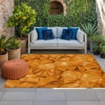 thumbnail image 1 of Outdoor Rug 3x5 ft Modern Artificial Outdoor Large Area Rug Non Slip Rubber Orange Abstract Art Front Door Mat RV Rug Camping Carpet Patio Outdoor Rugs for Backyard Balcony Deck Porch Indoor, 1 of 9