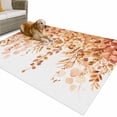 thumbnail image 1 of Outdoor Rug 3x5 ft Orange Fall Eucalyptus Waterproof Outdoor Patio Rug Mat Non Slip Outside Area Rugs Carpet for RV,Camping,Porch,Deck,Pool,Balconybackyard,Rustic Watercolor Leaves Floral, 1 of 9