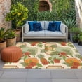 thumbnail image 1 of Outdoor Rug 3x5 ft Pineapple Outdoor Large Area Rug Non Slip Rubber Tropical Fruit Palm Leaves Front Door Mat RV Rug Camping Carpet Patio Outdoor Rugs for Backyard Balcony Deck Porch Indoor, 1 of 9