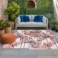 thumbnail image 1 of Outdoor Rug 3x5 ft Red Dandelion Outdoor Large Area Rug Non Slip Rubber Spring Bloom Flowers Front Door Mat RV Rug Camping Carpet Patio Outdoor Rugs for Backyard Balcony Deck Porch Indoor, 1 of 9