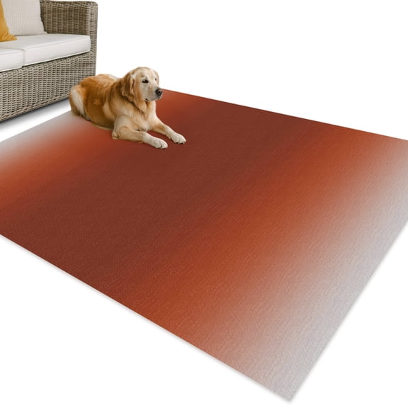 Outdoor Rug 3x5 ft Red Solid Color Waterproof Outdoor Patio Rug Mat Non Slip Outside Area Rugs Carpet for RV,Camping,Porch,Deck,Pool,Balcony,Backyard, Gradient Color