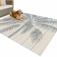 thumbnail image 1 of Outdoor Rug 3x5 ft Tropical Palm Trees Waterproof Outdoor Patio Rug Mat Non Slip Outside Area Rugs Carpet for RV,Camping,Porch,Deck,Pool,Balconybackyard,Beige Retro Rustic Wood Textured, 1 of 9