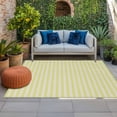 thumbnail image 1 of Outdoor Rug 3x5 ft Yellow Stripes Outdoor Large Area Rug Non Slip Rubber Linen Classic Vertical Striped Front Door Mat RV Rug Camping Carpet Patio Outdoor Rugs for Backyard Balcony Deck Porch Indoor, 1 of 9