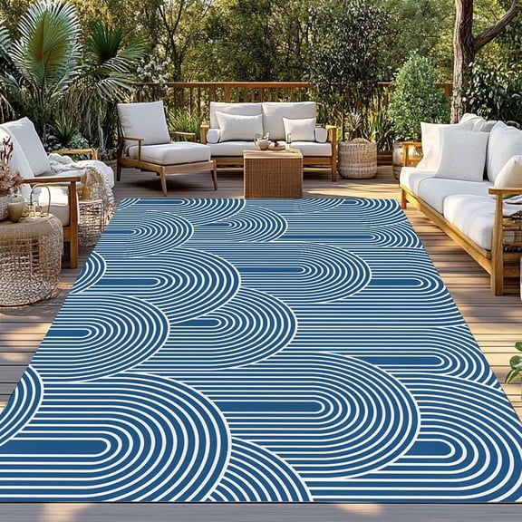 Outdoor Rug 3x5ft, St. Patrick''s Day Lucky Words Indoor Area Rug for Patio Backyard Deck Large Floor Mat, Tri-Leaf Grass on Linen Non-Slip Outside Carpet Balcony Porch Camping Rugs Picnic Mat