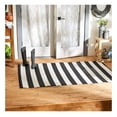 thumbnail image 1 of Outdoor Rug 4x6 Reversible Polypropylene Rug, Indoor/Outdoor Area Rug, Plastic Straw Mat, Black & White, 1 of 5
