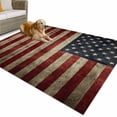 thumbnail image 1 of Outdoor Rug 4x6 ft Vintage American Flag Waterproof Outdoor Patio Rug Mat Non Slip Outside Area Rugs Carpet for RV,Camping,Porch,Deck,Pool,Balconybackyard,Patriotic USA Flag, 1 of 9