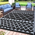 thumbnail image 1 of Outdoor Rug 5‘x8’ for Patios,Plastic Straw Waterproof Mats for Camping,Porch,RV,Picnic,Reversible, 1 of 7