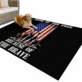 thumbnail image 1 of Outdoor Rug 5x7 ft Patriotic Stripes and Star Waterproof Outdoor Patio Rug Mat Non Slip Outside Area Rugs Carpet for RV,Camping,Porch,Deck,Pool,Balconybackyard,Freedom American Flag Soldiers, 1 of 9