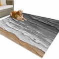thumbnail image 1 of Outdoor Rug 5x8 ft Beach Sea Wave Waterproof Outdoor Patio Rug Mat Non Slip Outside Area Rugs Carpet for RV,Camping,Porch,Deck,Pool,Balconybackyard,Coastal Ocean Gray, 1 of 9
