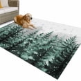 thumbnail image 1 of Outdoor Rug 5x8 ft Winter Pine Tree Waterproof Outdoor Patio Rug Mat Non Slip Outside Area Rugs Carpet for RV,Camping,Porch,Deck,Pool,Balconybackyard,Christmas Snowy Forest, 1 of 9