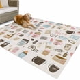 thumbnail image 1 of Outdoor Rug 6x9 ft Cartoon Coffee Waterproof Outdoor Patio Rug Mat Non Slip Outside Area Rugs Carpet for RV,Camping,Porch,Deck,Pool,Balconybackyard,Gift for Coffee Lover, 1 of 9