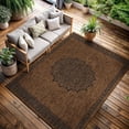 thumbnail image 1 of Outdoor Rug 8x10 Medallion Modern Area Rugs For Indoor And Patios Kitchen Hallway Mats Washable Porch Deck Outside Carpet (medallion 8 X 10), 1 of 9