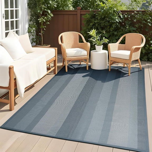 Outdoor Rug Carpet,Reversible Portable Plastic Straw Camping Rugs, 8' x 10' Waterproof Mat, Large Outdoor Area Rugs for Patio,RV, Picnic, Backyard, Deck, Balcony, Porch, Beach