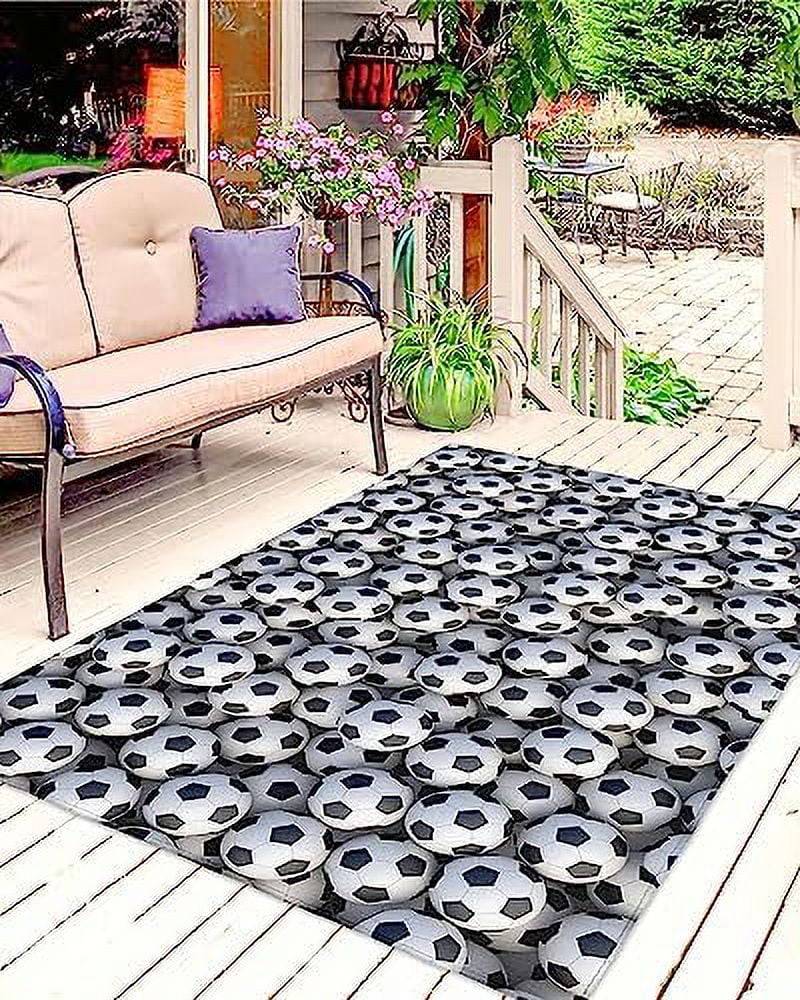 Outdoor Rug Independence Day America Fireworks White Texture Indoor Outdoor Area Rug Easy