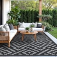 thumbnail image 1 of Outdoor Rug for Patio,Waterproof Reversible,Non-Slip Large Area Rug for Camping, RV, Deck, Balcony, Backyard, Multiple Sizes & Patterns, 1 of 5