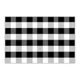 thumbnail image 1 of Outdoor Rug Plaid Checkered Front Porch Rug Machine Washable Farmhouse Front Door Mat Outdoor for Front Hello Welcome Mat, Bedroom, Entryway (Black), 1 of 7