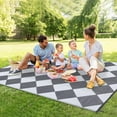 Outdoor Rug Plastic Straw Rug Reversible Outdoor Patio Rugs Waterproof