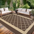 thumbnail image 1 of Outdoor Rug,Waterproof Reversible Outdoor Patio Rugs,Plastic Straw Floor Carpet,Modern Diamond Area Rug for RV, Patio, Backyard, Deck, Picnic, Beach, Trailer, Camping, 1 of 8