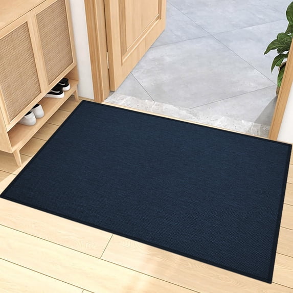 Outdoor Rug, Welcome Mat, Polyester Door Mat for Porch Entryway Absorbent Non-Slip Carpet, 1 Count