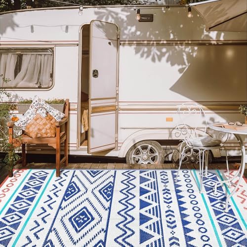 7x12 Rv Rug Outdoor Rugs Patio Camping Waterproof - 9x12 Plastic Straw Patio Rug ...