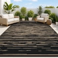 thumbnail image 1 of Ileading Outdoor Rugs for Patios Clearance 9'x12' Waterproof Patio Mat Plastic Straw Rug Reversible RV Camping Tent Rug Outside Area Rug for RV, Patios,Deck, Beach,Balcony, Camping, 1 of 9