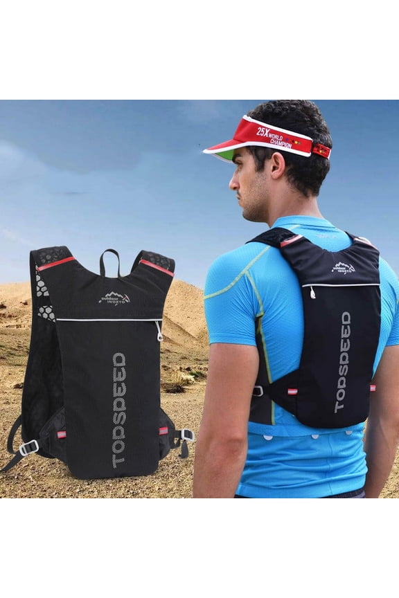 Outdoor Running Backpack 5L Trail Running Hydration Bag,Black